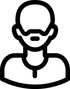 Bald Man With Beard Outline Drawing Svg Vector, Free Vectors File